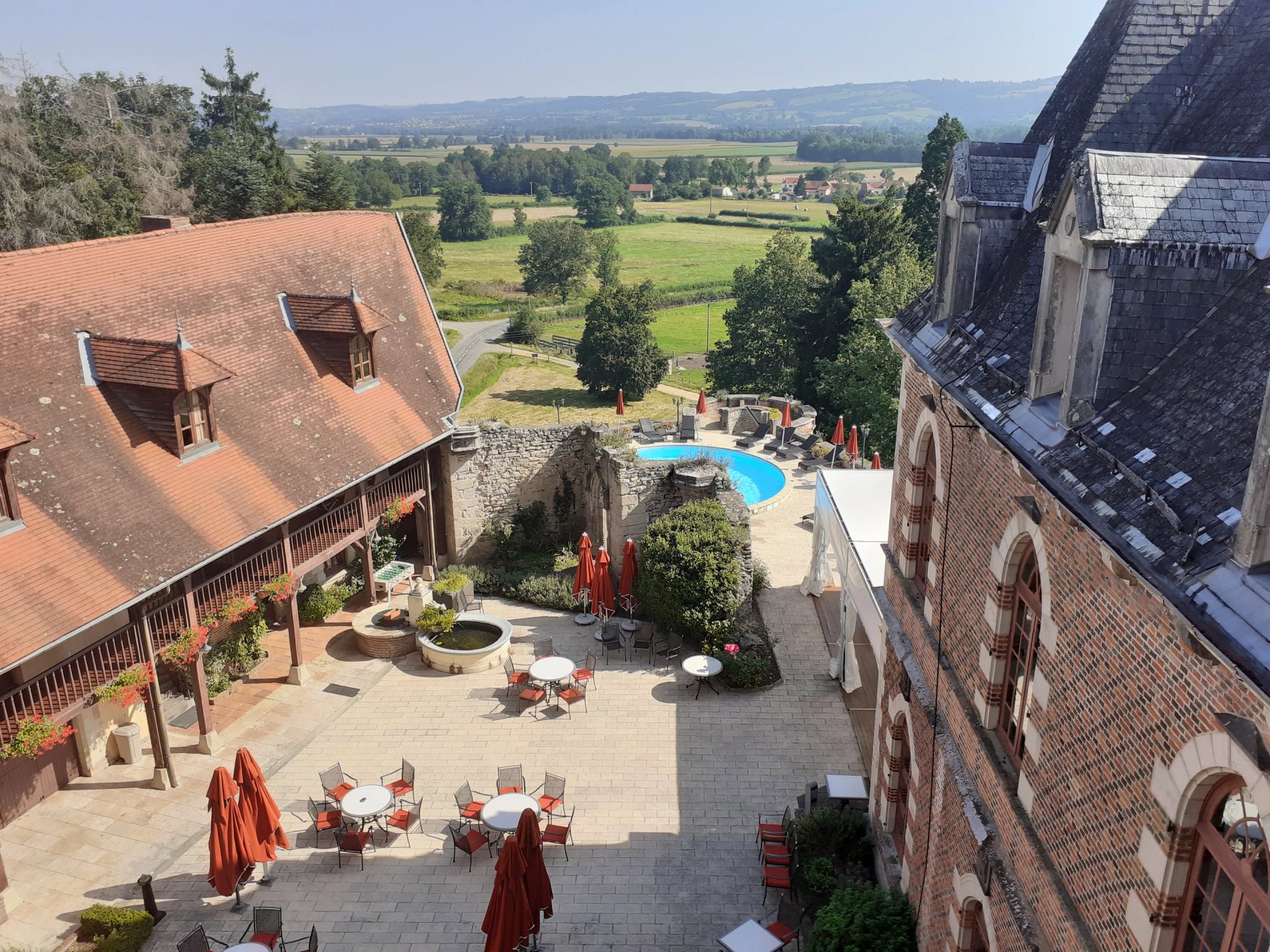 Terrace Courtyard Chateau de Maulmont